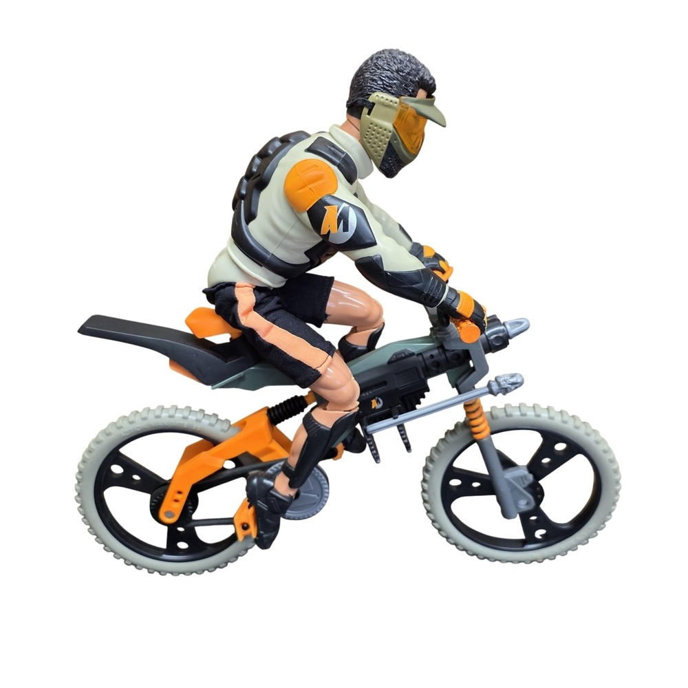 VTG Action Man MTB 99 Bike 12" Hasbro 1998 Cycling Figure Helmet Boots